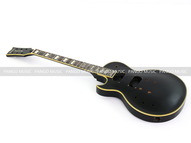 6 String Left-handed LP Style DIY Electric Guitar Kit with Matte Black Finish (RTA-004)