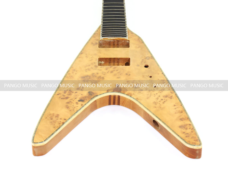 8-String Neck-Through Body Flying V Style Electric Bass Guitar (NFV-600, B Level, No Hardware, Limited Edition)