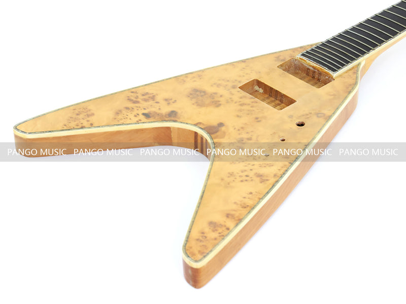 8-String Neck-Through Body Flying V Style Electric Bass Guitar (NFV-600, B Level, No Hardware, Limited Edition)