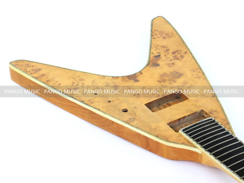 8-String Neck-Through Body Flying V Style Electric Bass Guitar (NFV-600, B Level, No Hardware, Limited Edition)