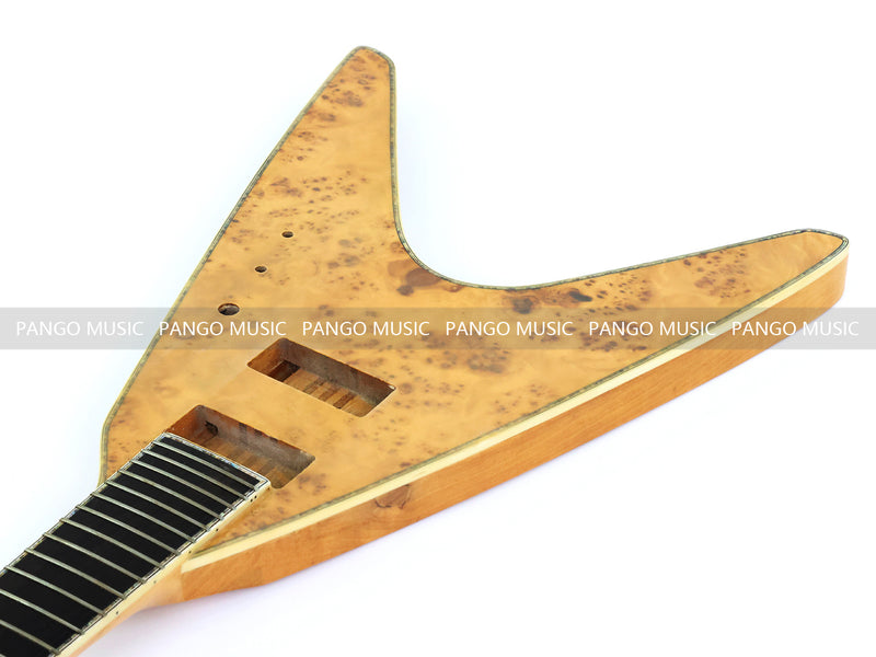 8-String Neck-Through Body Flying V Style Electric Bass Guitar (NFV-600, B Level, No Hardware, Limited Edition)