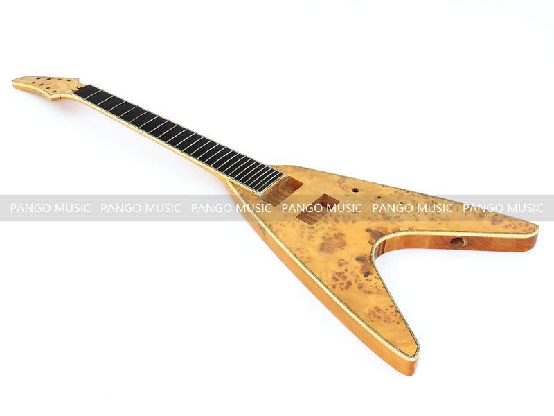 8-String Neck-Through Body Flying V Style Electric Bass Guitar (NFV-600, B Level, No Hardware, Limited Edition)
