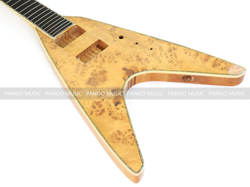 8-String Neck-Through Body Flying V Style Electric Bass Guitar (NFV-600, B Level, No Hardware, Limited Edition)