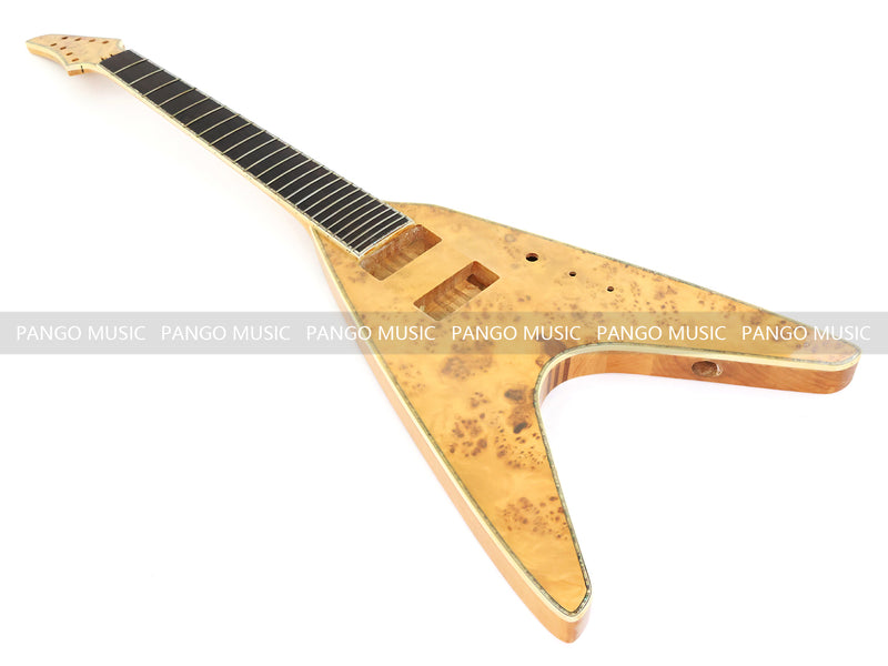 8-String Neck-Through Body Flying V Style Electric Bass Guitar (NFV-600, B Level, No Hardware, Limited Edition)