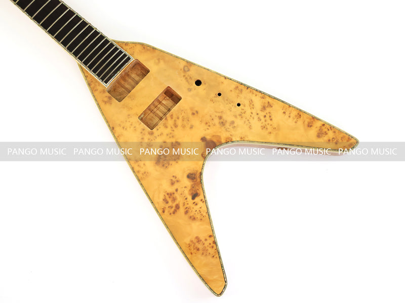 8-String Neck-Through Body Flying V Style Electric Bass Guitar (NFV-600, B Level, No Hardware, Limited Edition)