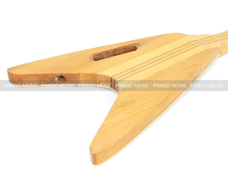 8-String Neck-Through Body Flying V Style Electric Bass Guitar (NFV-600, B Level, No Hardware, Limited Edition)