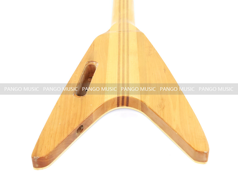 8-String Neck-Through Body Flying V Style Electric Bass Guitar (NFV-600, B Level, No Hardware, Limited Edition)