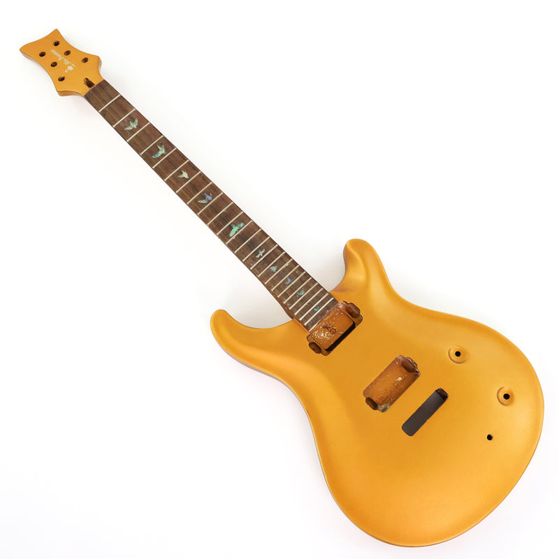 6 String PRS Style DIY Electric Guitar Kit with Matte Gold Finish (RTA-010)