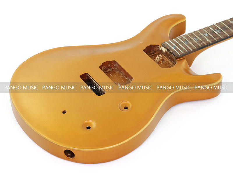 6 String PRS Style DIY Electric Guitar Kit with Matte Gold Finish (RTA-010)