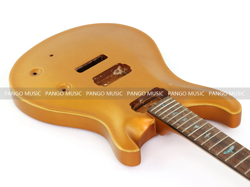 6 String PRS Style DIY Electric Guitar Kit with Matte Gold Finish (RTA-010)