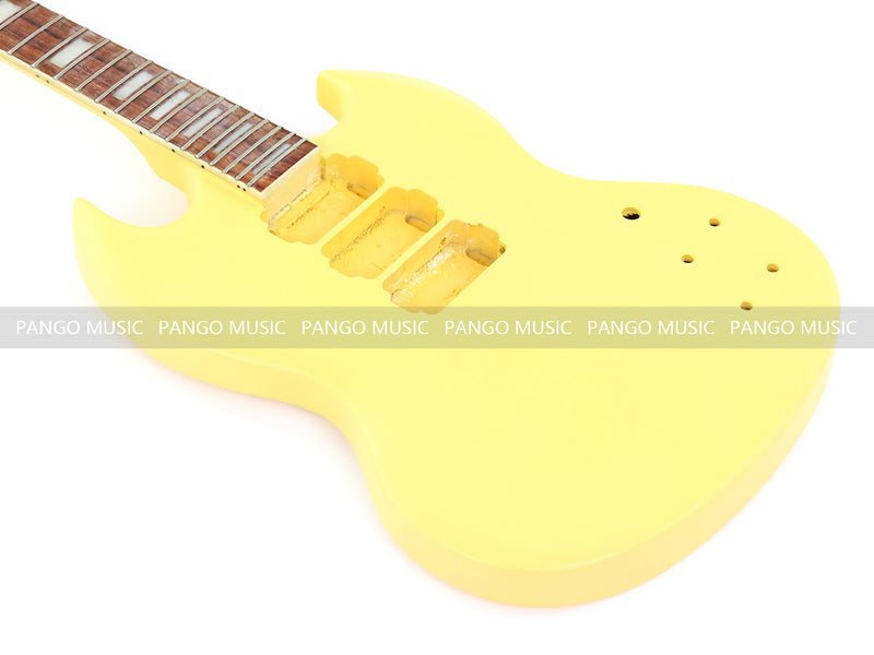 6 String RTA Series SG Style DIY Electric Guitar Kit with Matte Yellow Finish (RTA-002)