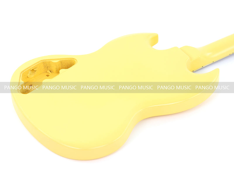 6 String RTA Series SG Style DIY Electric Guitar Kit with Matte Yellow Finish (RTA-002)