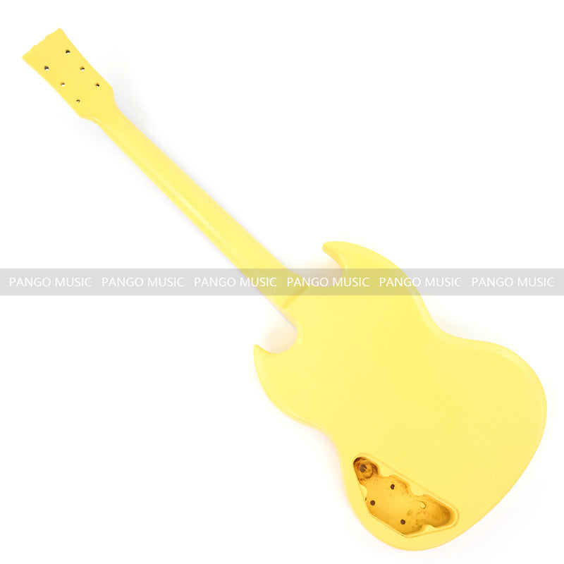 6 String RTA Series SG Style DIY Electric Guitar Kit with Matte Yellow Finish (RTA-002)