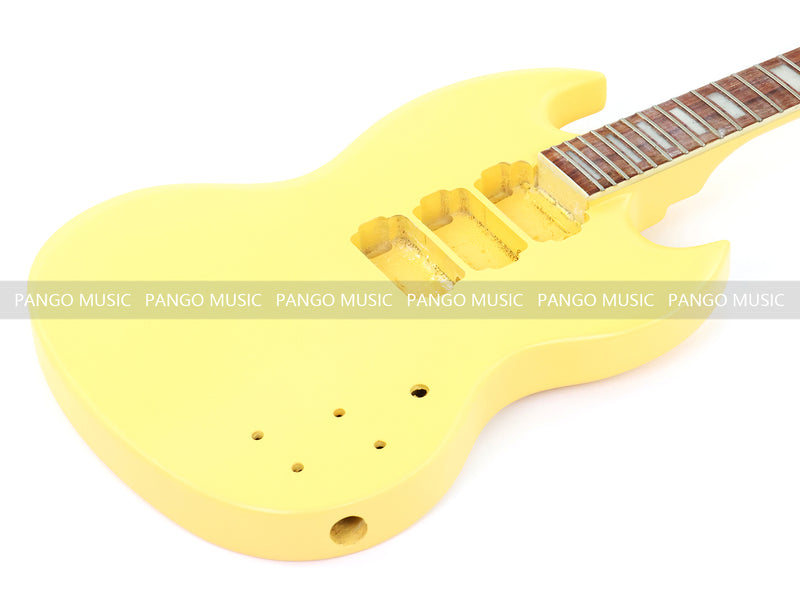 6 String RTA Series SG Style DIY Electric Guitar Kit with Matte Yellow Finish (RTA-002)