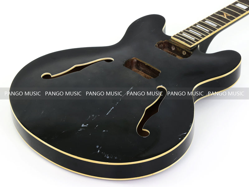 6 String RTA Series Semi-Hollow DIY Electric Guitar Kit with Matte Black Finish (RTA-001)
