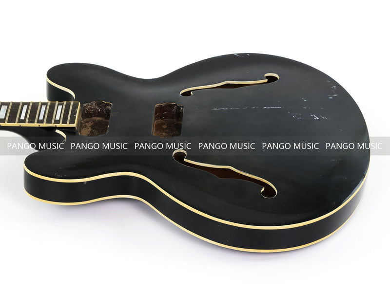 6 String RTA Series Semi-Hollow DIY Electric Guitar Kit with Matte Black Finish (RTA-001)