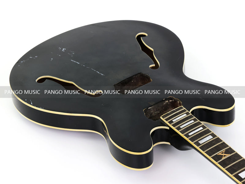 6 String RTA Series Semi-Hollow DIY Electric Guitar Kit with Matte Black Finish (RTA-001)