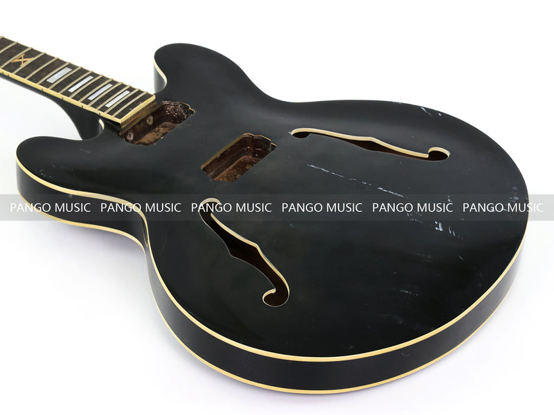 6 String RTA Series Semi-Hollow DIY Electric Guitar Kit with Matte Black Finish (RTA-001)