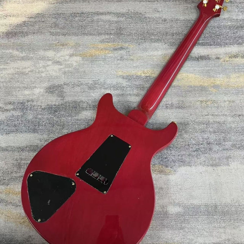 6 String Solid Body PRS Style Electric Guitar with Gloss Magenta Finish(LRG-137)