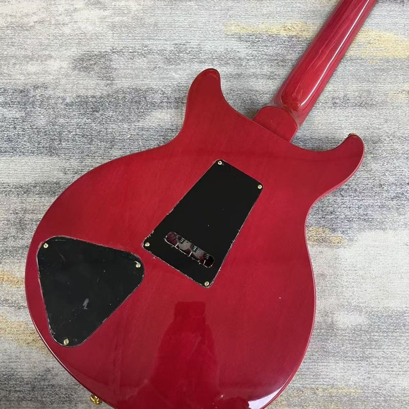 6 String Solid Body PRS Style Electric Guitar with Gloss Magenta Finish(LRG-137)