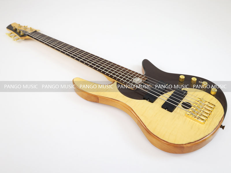 Kit 6 String Bass 6 Strings Alder Body Electric Bass Guitar with Active Pickups (GKS-031 ...