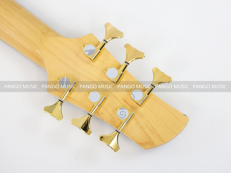 6 Strings Alder Body Electric Bass Guitar with Active Pickups (GKS-031)