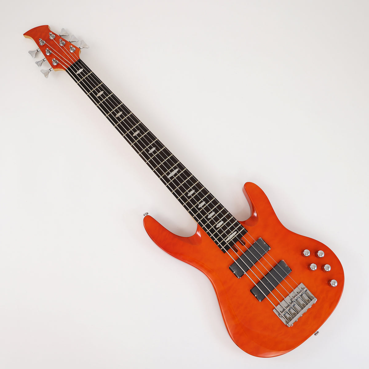 Kit 6 String Bass 6 Strings Electric Bass Guitar with Quilted Maple Top (GKS-024 ...