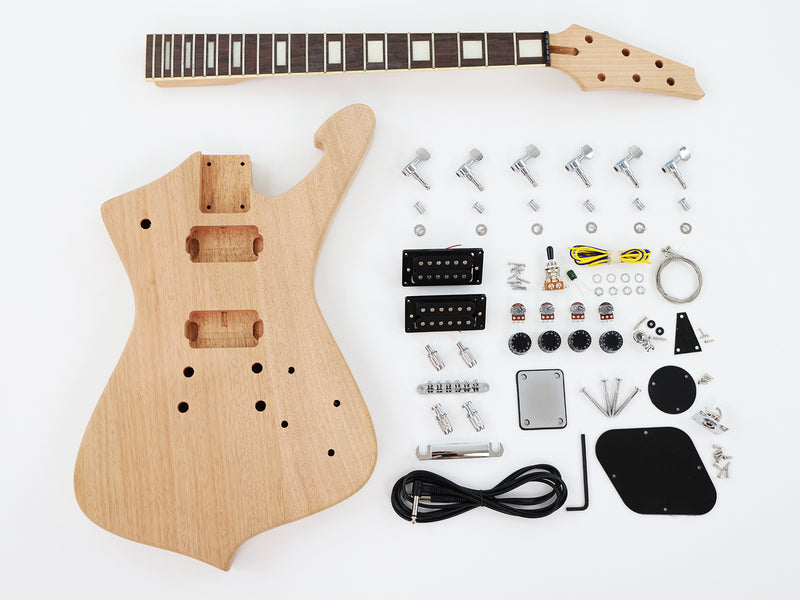 Pre-Sale 6 String Iceman Style DIY Electric Guitar Kit (PIM-075)
