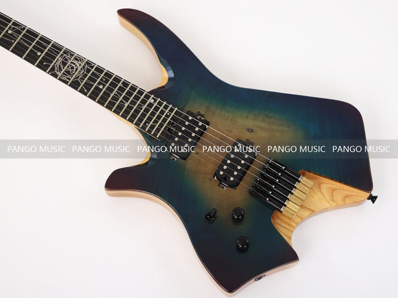 6 Strings Left Hand Ash Body Headless Electric Guitar (GKS-129)