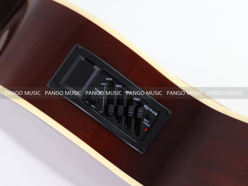 6+12 String Double Neck Acoustic Guitar with Gloss Vintage Tobacco Sunburst Finish(PDN-1216)