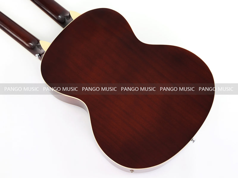 6+12 String Double Neck Acoustic Guitar with Gloss Vintage Tobacco Sunburst Finish(PDN-1216)