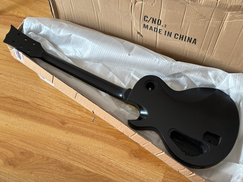 6 String LP Style DIY Electric Guitar Kit with Matte Black Finish (RTA-005)