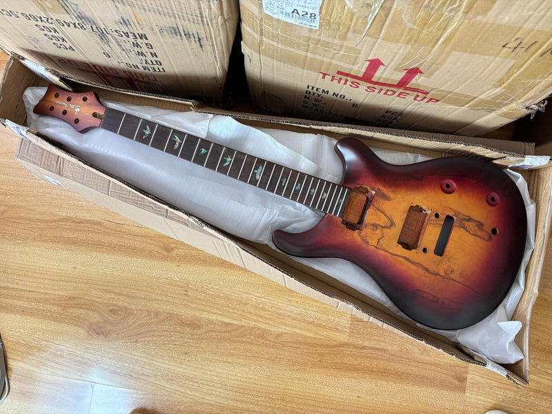 6 String PRS Style DIY Electric Guitar Kit with Matte Finish (RTA-011)