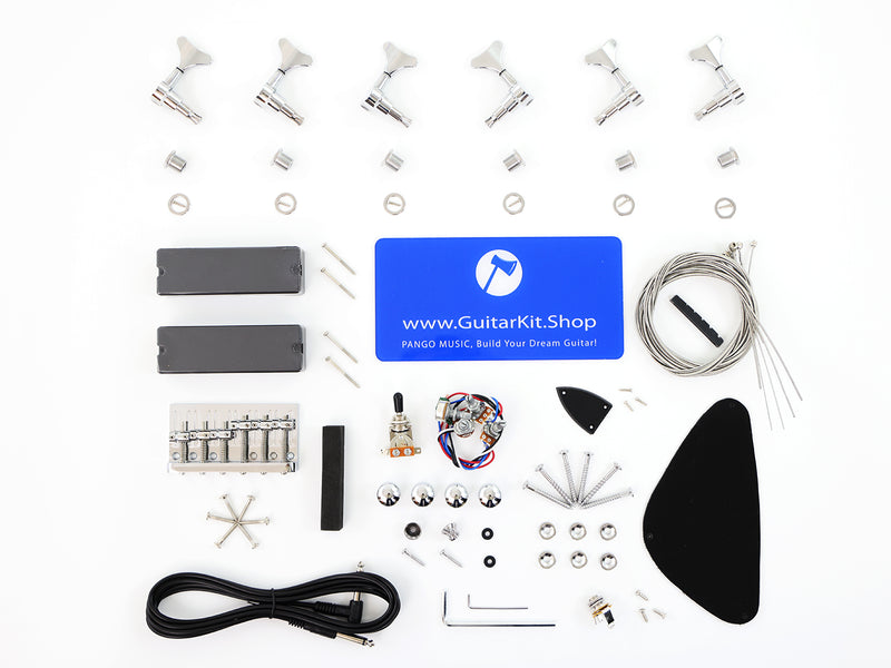 6-String DIY Electric Bass Guitar Kit (PTM-067-02X)