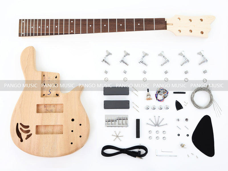 6-String DIY Electric Bass Guitar Kit (PTM-067-02X)