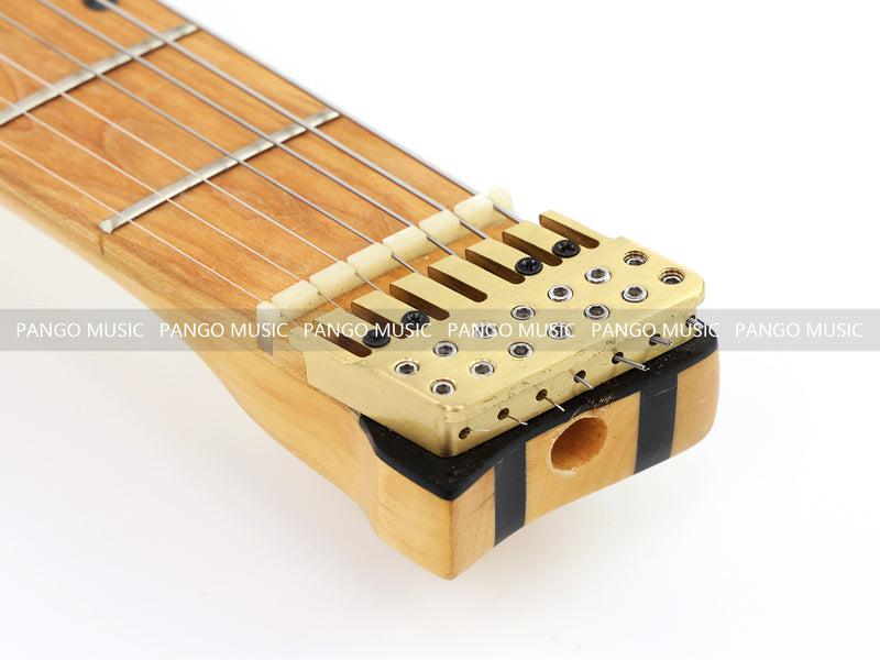 7-String Headless Gloss Blue Electric Guitar with 5-Piece Neck & Ash Body (WTG-929, Limited Edition)