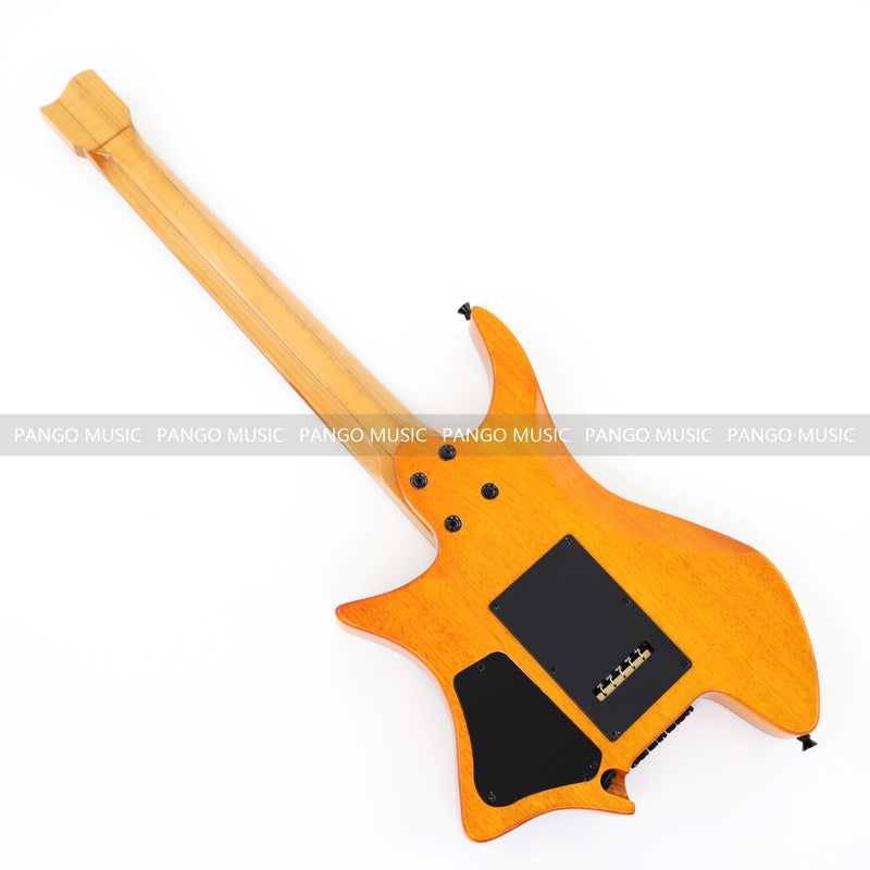 7-String Tapered Neck ResinBurl Body Headless Electric Guitar (PHG-001)