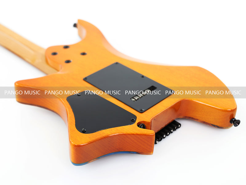 7-String Tapered Neck ResinBurl Body Headless Electric Guitar (PHG-001)