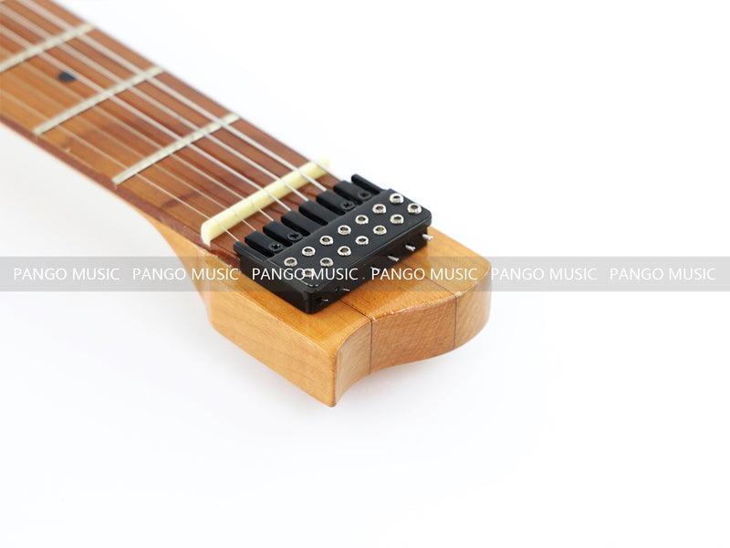 7-String Tapered Neck ResinBurl Body Headless Electric Guitar (PHG-014)