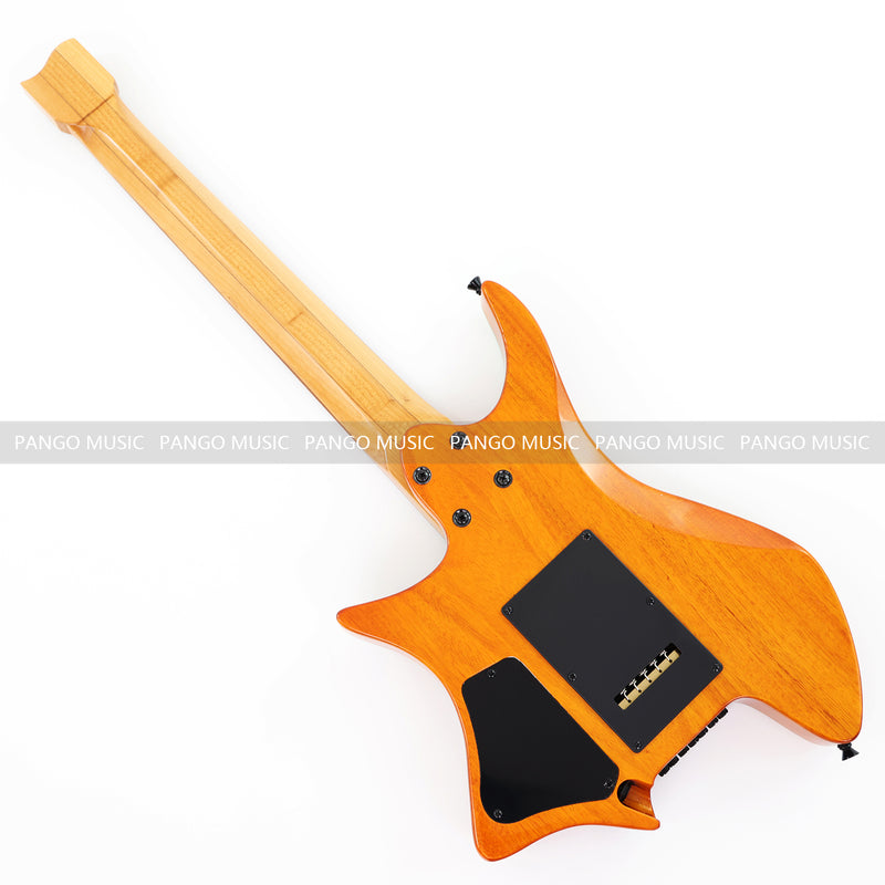7-String Tapered Neck ResinBurl Body Headless Electric Guitar (PHG-015)