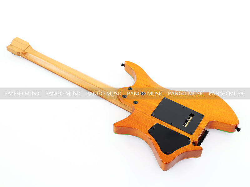 7-String Tapered Neck ResinBurl Body Headless Electric Guitar (PHG-016)