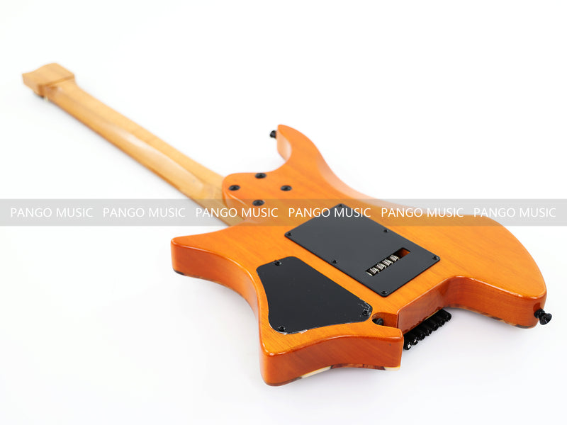 7-String Tapered Neck ResinBurl Body Headless Electric Guitar (PHG-017)