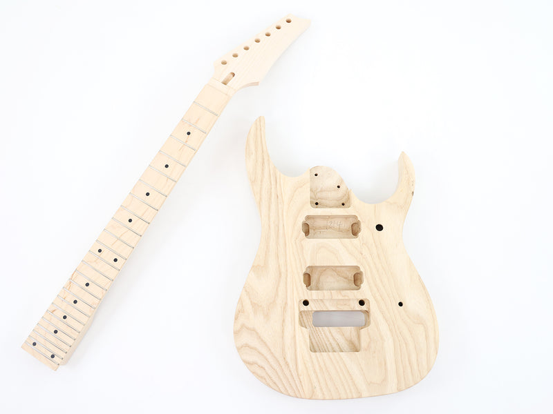 7 Strings Ash Body DIY Electric Guitar Kit (LRF-020, No Hardware, Limited Edition)