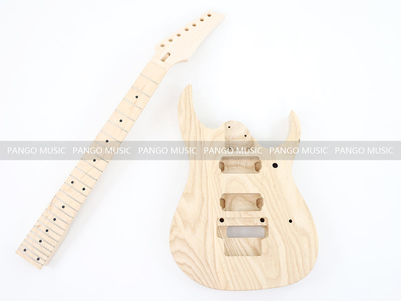 7 Strings Ash Body DIY Electric Guitar Kit (LRF-020, No Hardware, Limited Edition)