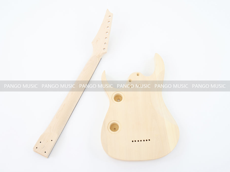7 Strings DIY Electric Guitar Kit with Spalted Maple Top (LRF-027, Limited Edition)