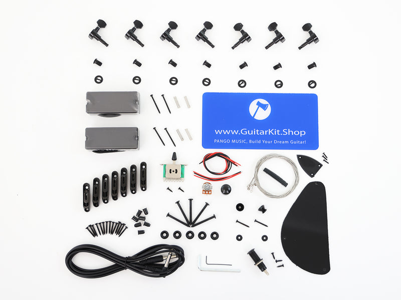 Pre-Sale Legator Ninja R 100-PE Style 7-String Fanned-Fret Multi-Scale DIY Electric Guitar Kit (13648, Limited Edition)