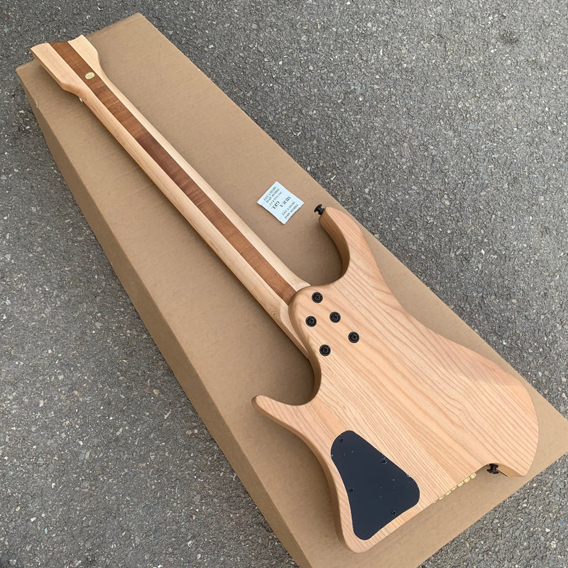 7 Strings Headless Ash Body Electric Guitar with Burl Maple Top (YMZ-236S)