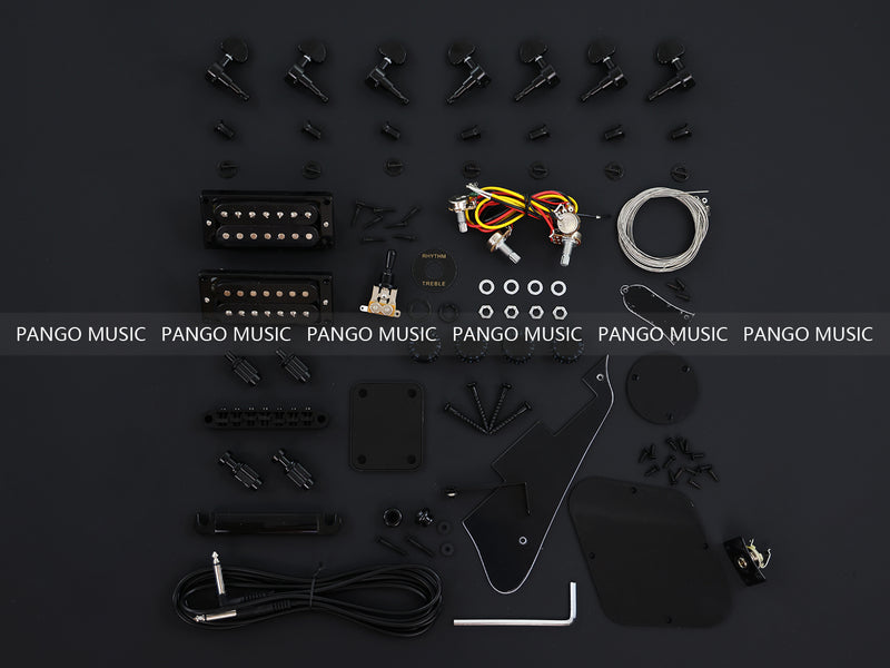 7 Strings LP Style Ultra-thin Body DIY Electric Guitar Kit (PLP-225X)