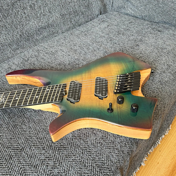7 Strings Left Hand Ash Wood Body Headless Electric Guitar (GKS-001)