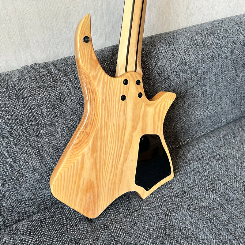 7 Strings Left Hand Ash Wood Body Headless Electric Guitar (GKS-001)